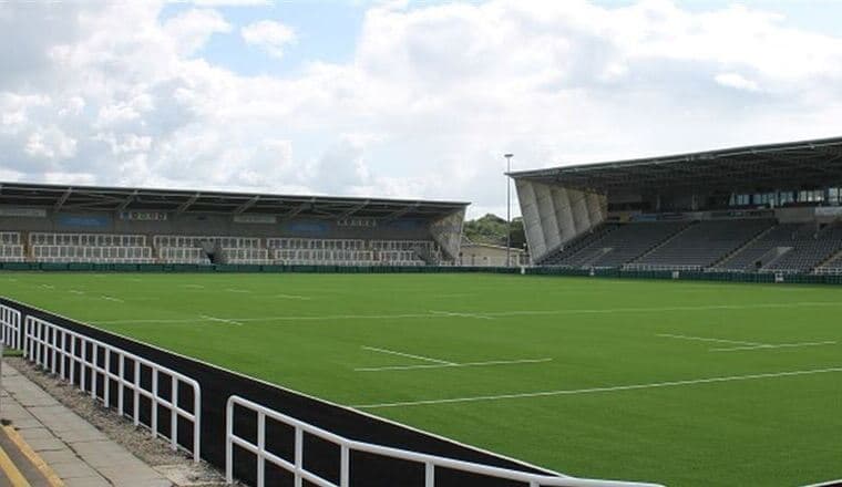 A stunning view of Kingston Park Stadium